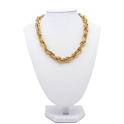 金の方法宝石類のネックレスは設計滑らかな表面の宝石類をねじる