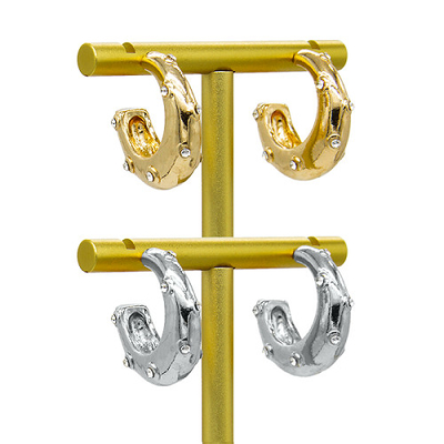 螺旋形の金のバーベルのイヤリング16gの金の軟骨の穴を開けるイヤリング