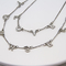 手紙の方法宝石類のネックレスの銀製の二重鎖鋼鉄色のヒップホップ様式