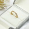 5pcsチタニウムの結婚指輪は抱擁調節可能な合金の金のMoissaniteの方法宝石類リングを置いた