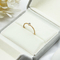 5pcsチタニウムの結婚指輪は抱擁調節可能な合金の金のMoissaniteの方法宝石類リングを置いた
