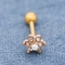 のど真珠の軟骨の穴を開けるイヤリング18G 8mmローズの金の耳のスタッド
