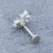 明確なジルコンの宝石のラブレットの穿孔の宝石類16G 8mm ラブレットのスタッドのイヤリング
