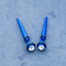明確な水晶宝石のゲージ6mm先を細くするためにのどを伸ばす青いアクリルの耳は伸張器2の螺線形になる